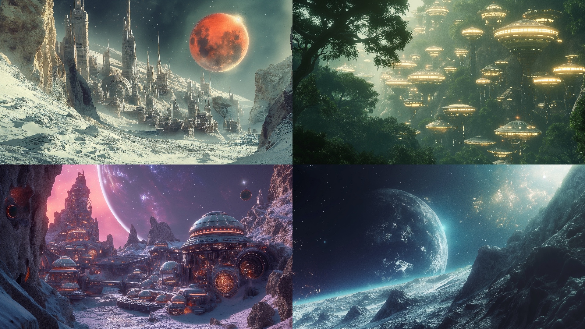 Space and Planet Alien Background Set 2, 카테고리 2D 애셋 - UE 마켓플레이스