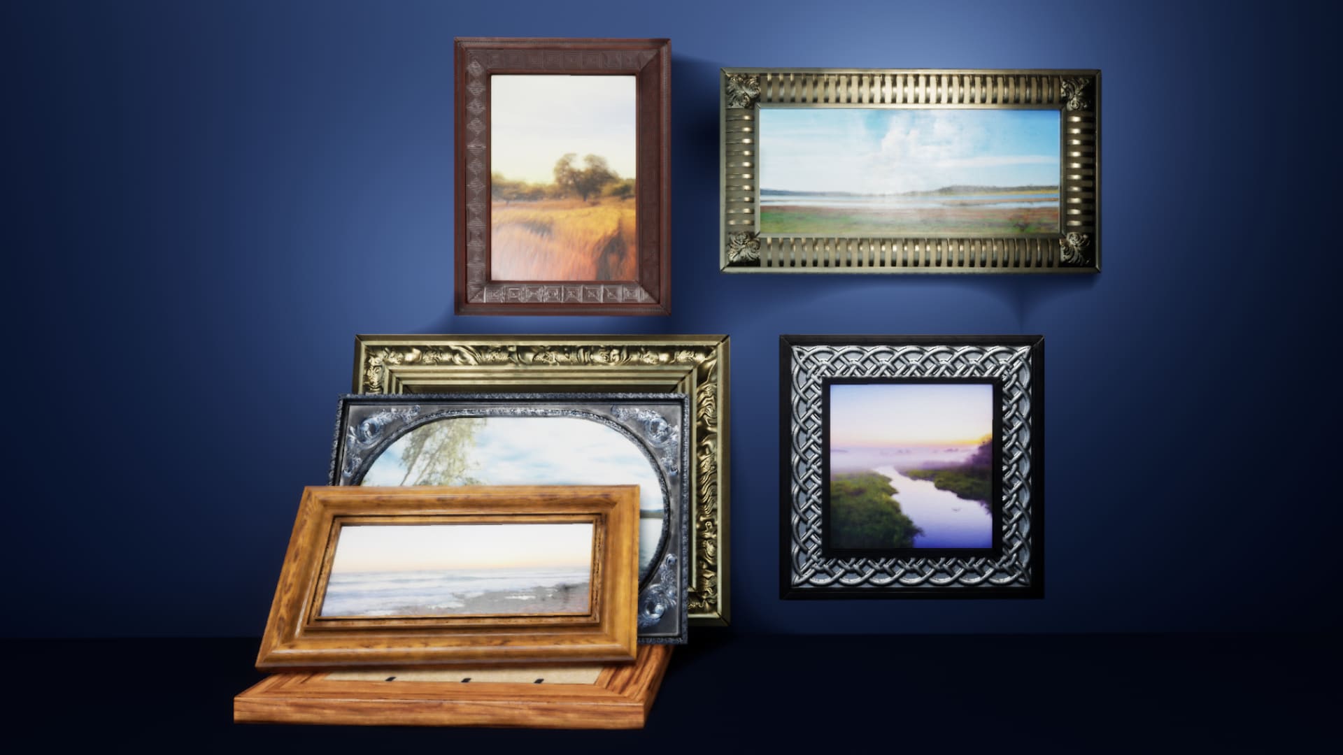 Framed Oil Paintings Pack Vol 3 in Props UE Marketplace