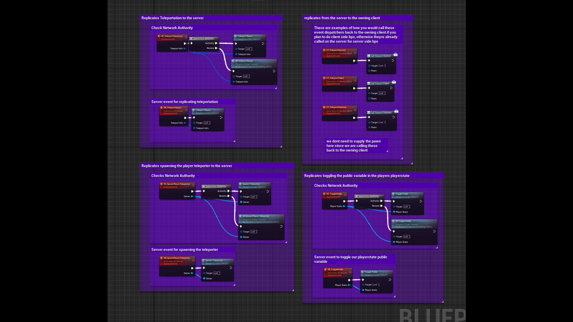 MultiplayerTeleportComp in Blueprints - UE Marketplace