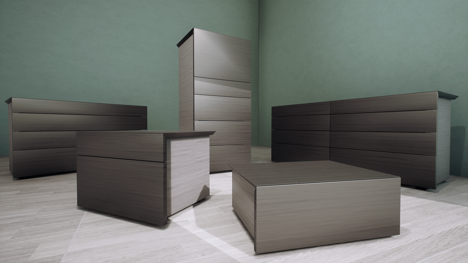 15 Minimalist Storage Furniture in Architectural Visualization UE