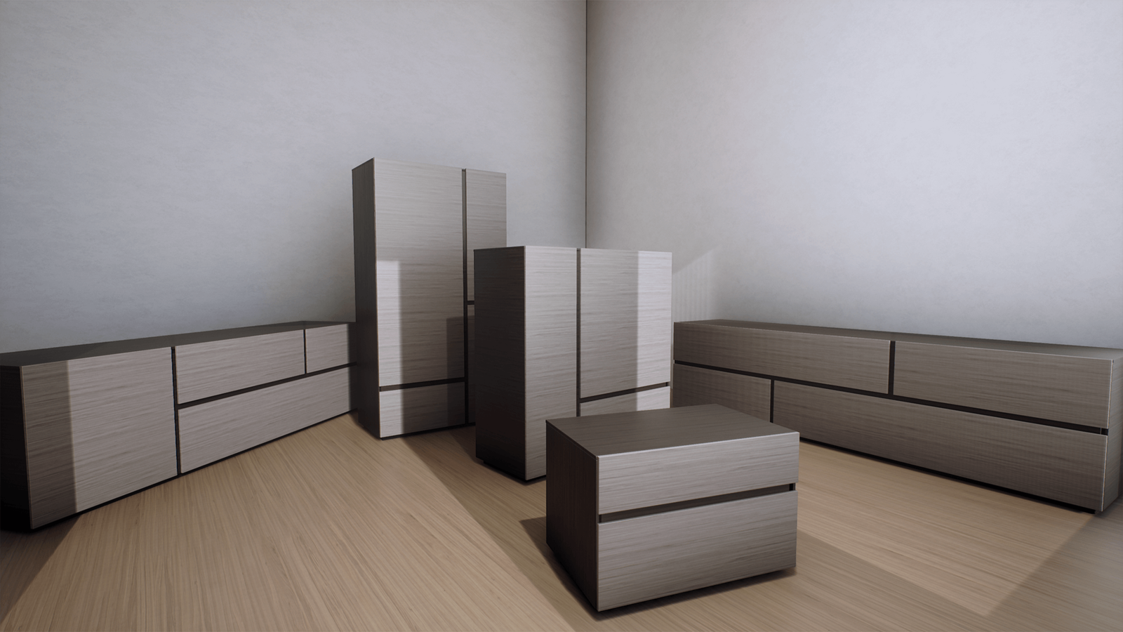 15 Minimalist Storage Furniture in Architectural Visualization UE