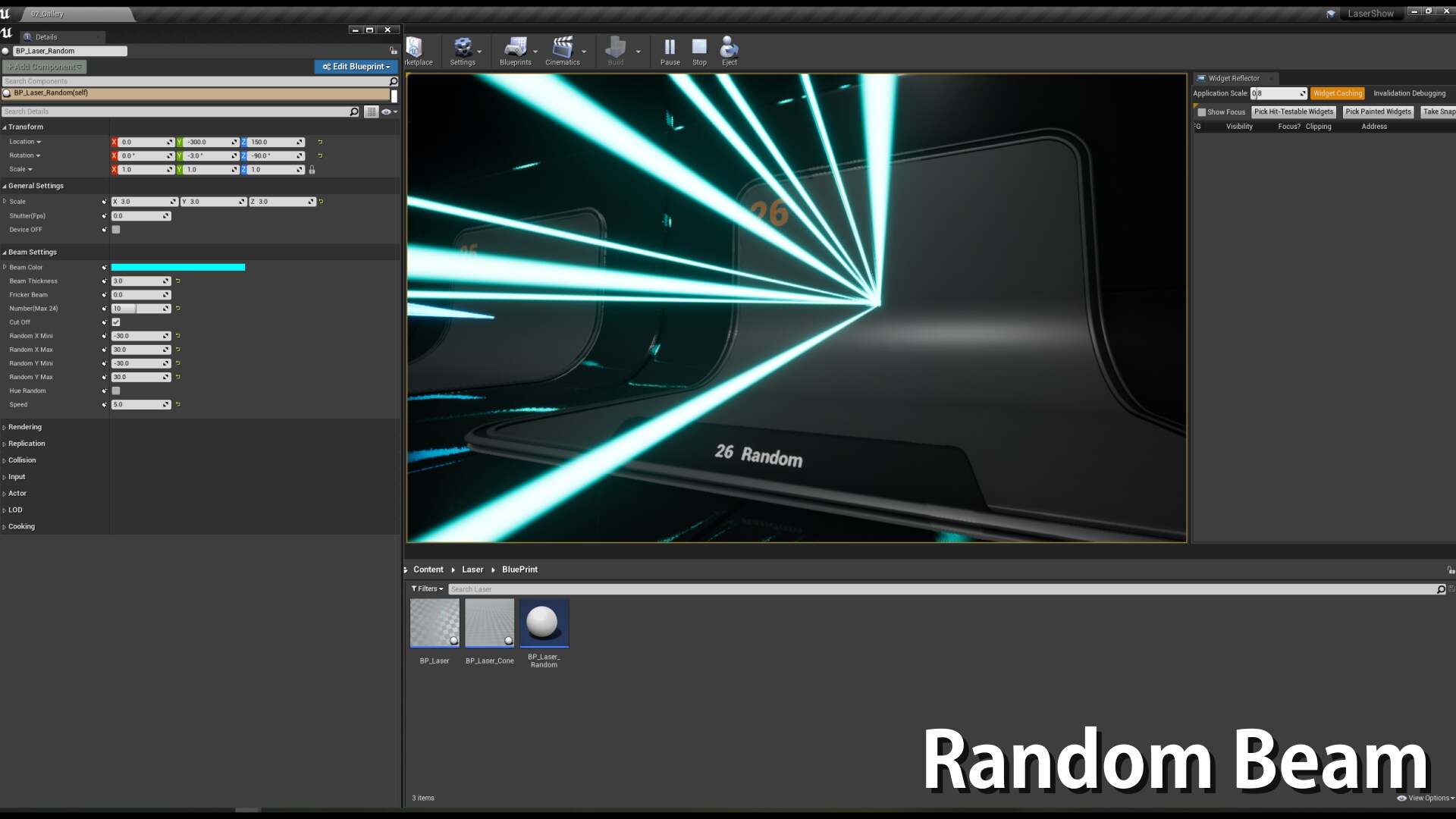 Laser Show System in Visual Effects - UE Marketplace