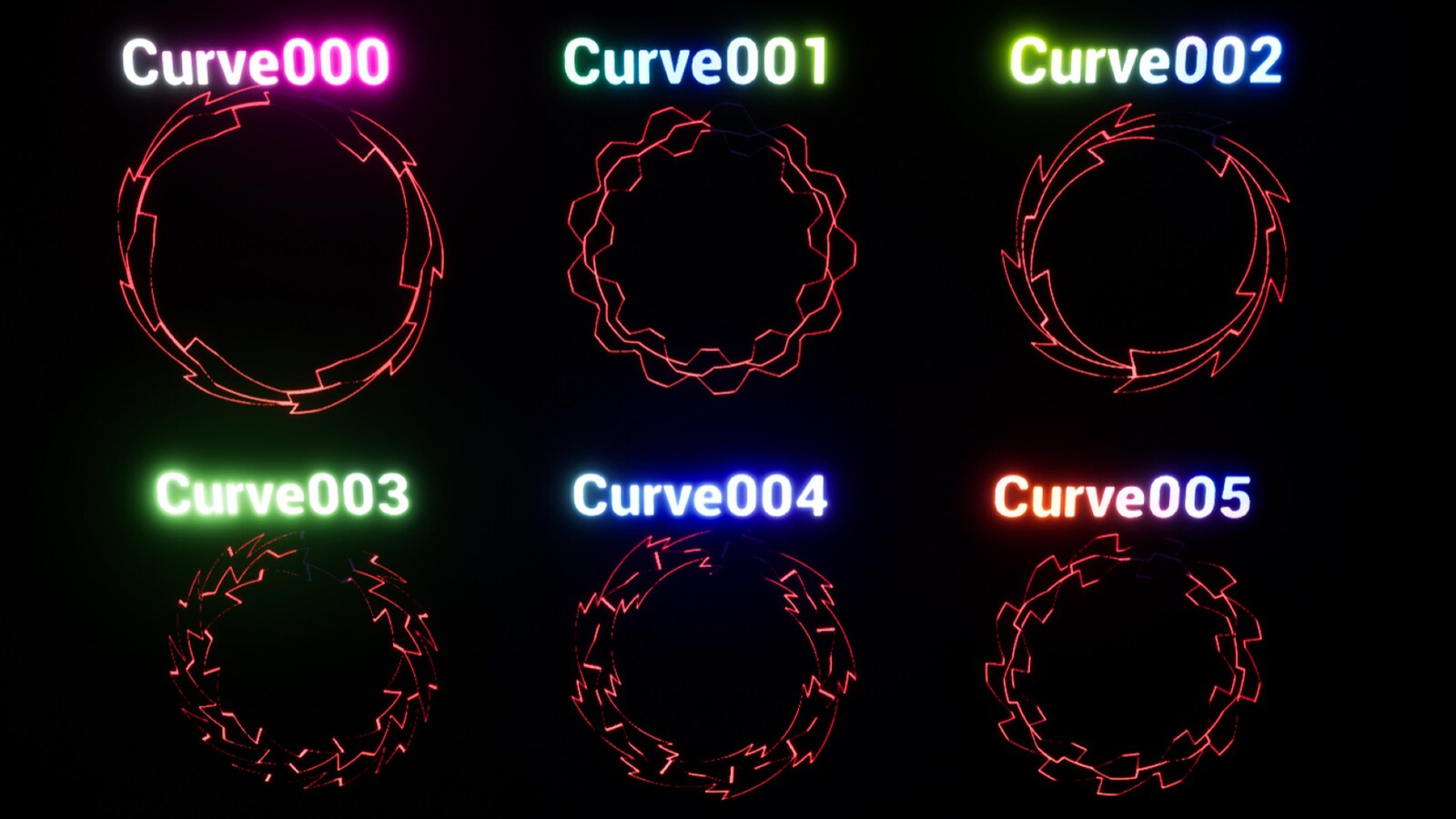 Tech Style UI Circle in Materials - UE Marketplace