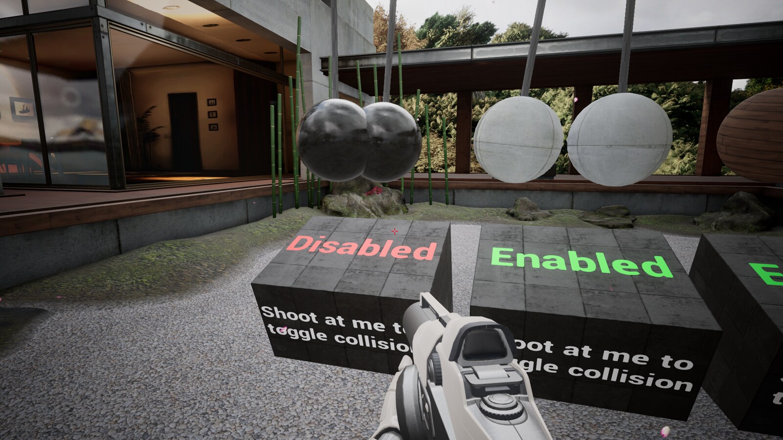 Disable collision. Disable collision