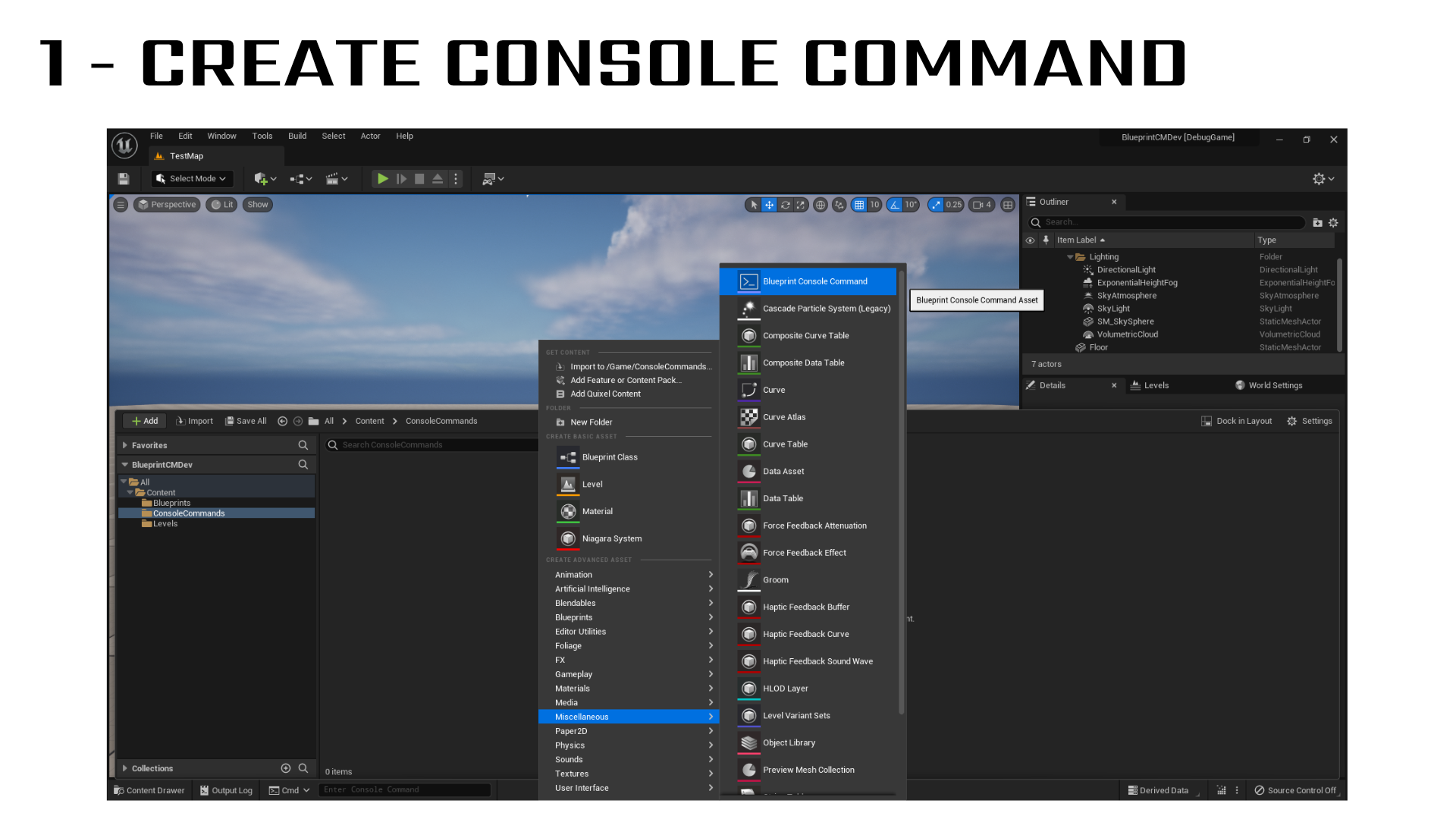 Console Commands Helper in Code Plugins - UE Marketplace