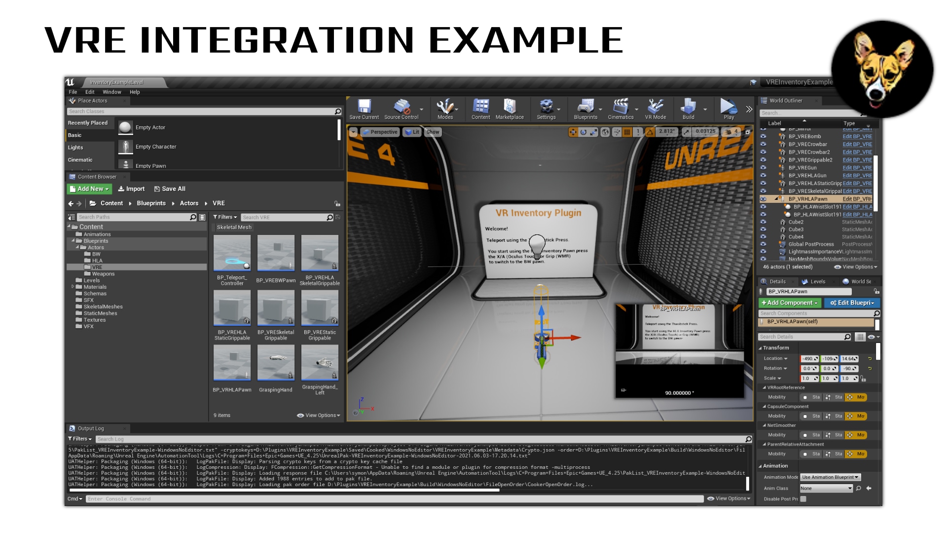 VR Inventory Systems in Blueprints - UE Marketplace