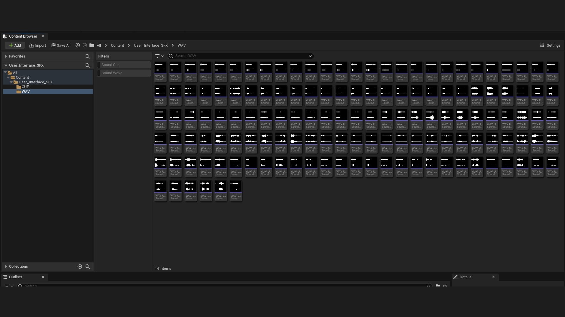 User Interface Sound Effects in Sound Effects UE Marketplace