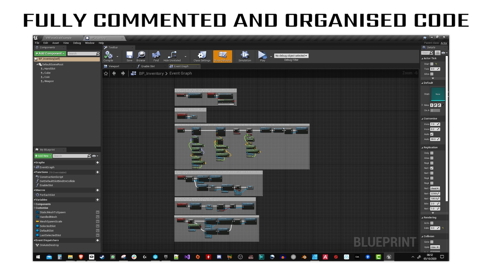 VR Inventory Plugin in Code Plugins UE Marketplace