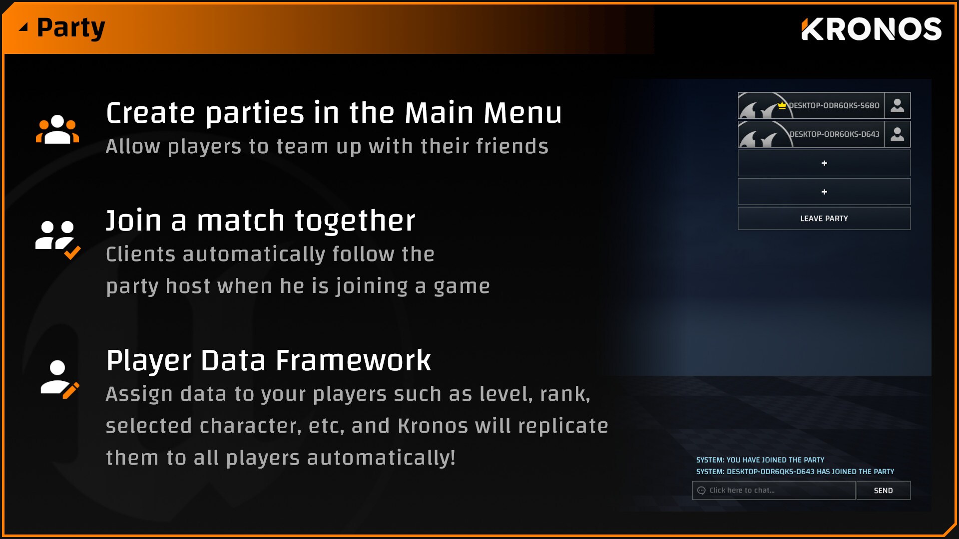 Kronos Matchmaking in Code Plugins UE Marketplace
