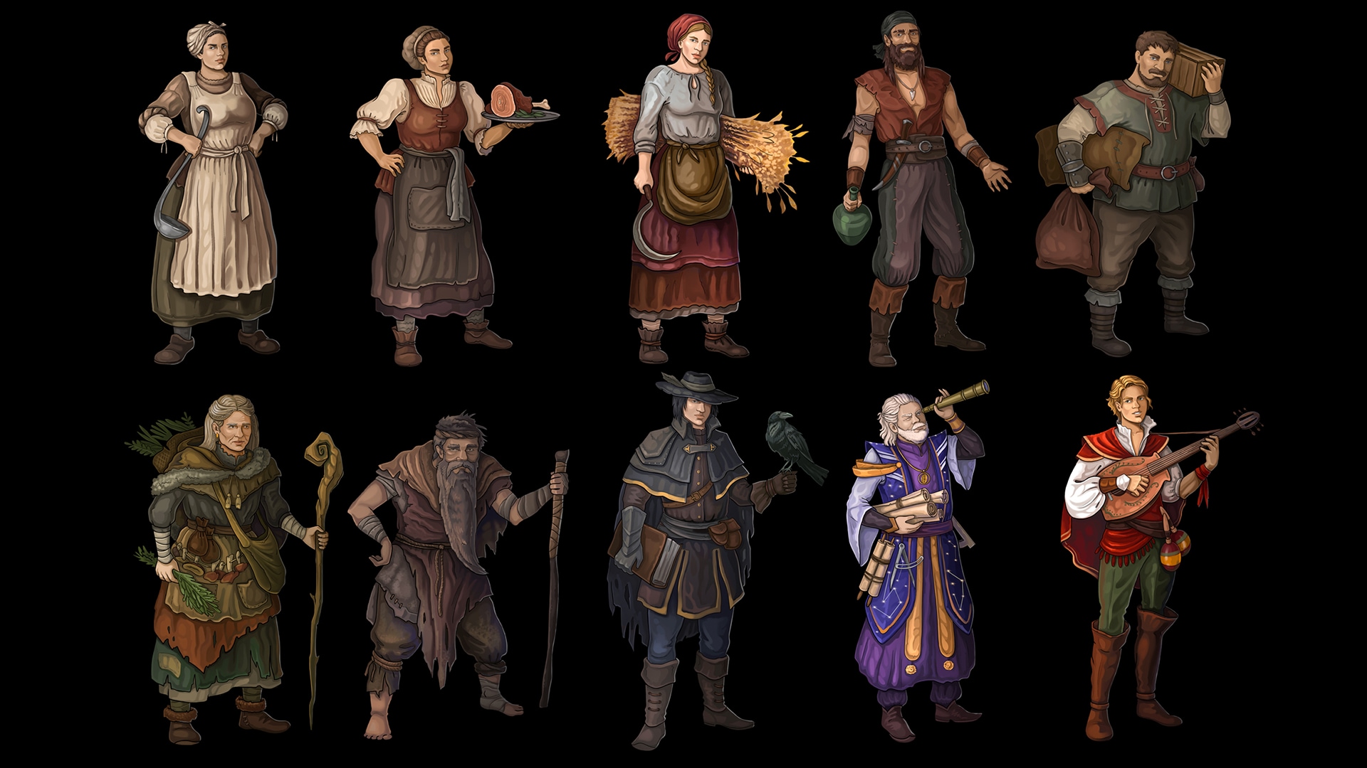 NPC characters in 2D Assets UE Marketplace