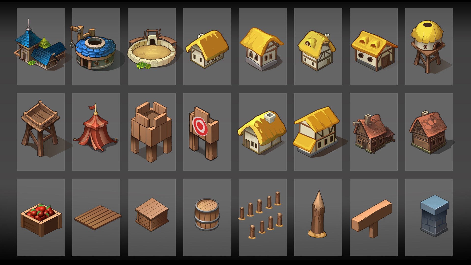 Barbarian Village in 2D Assets UE Marketplace