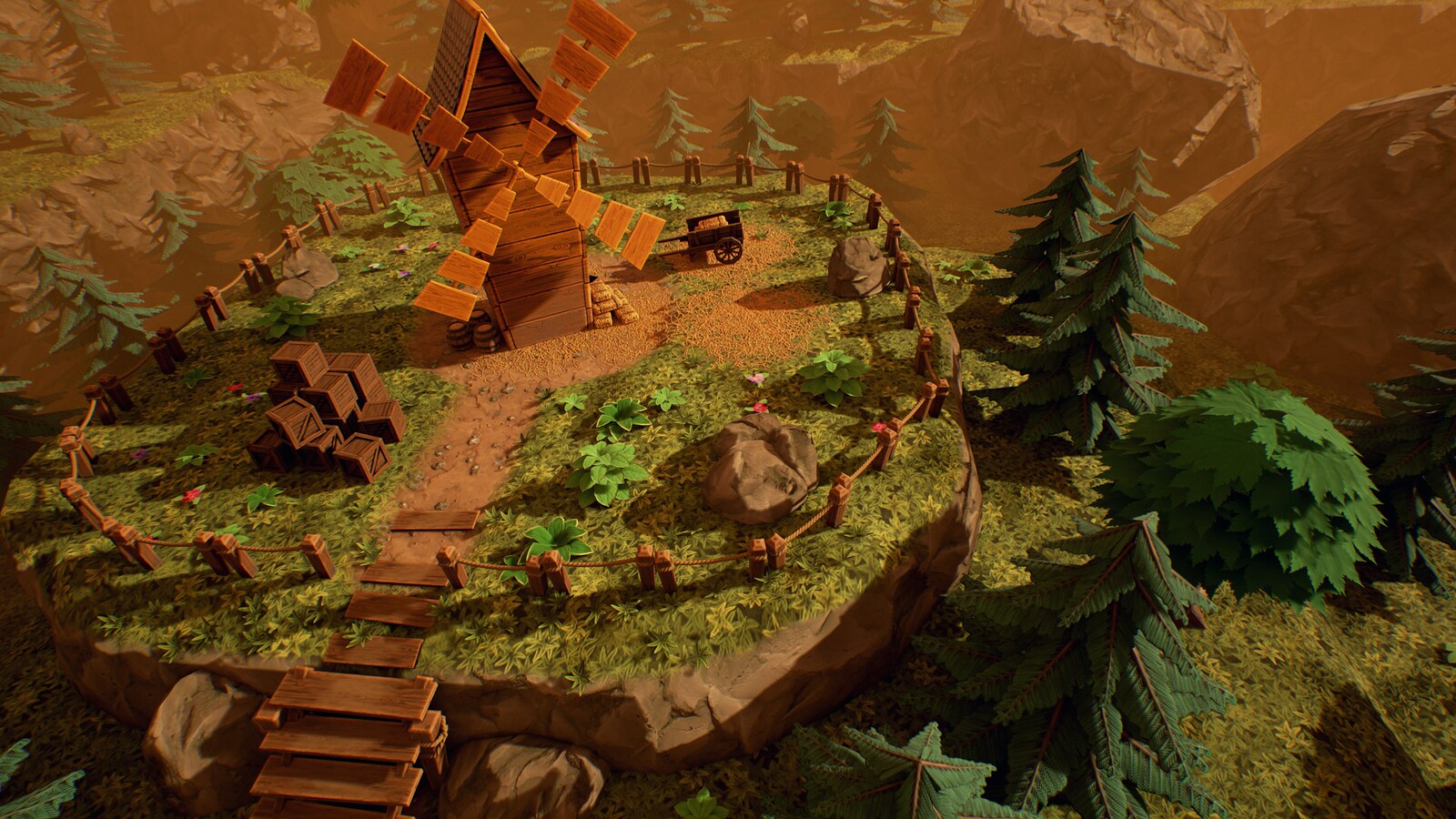 Greenwood Fantasy Village In Environments Ue Marketplace