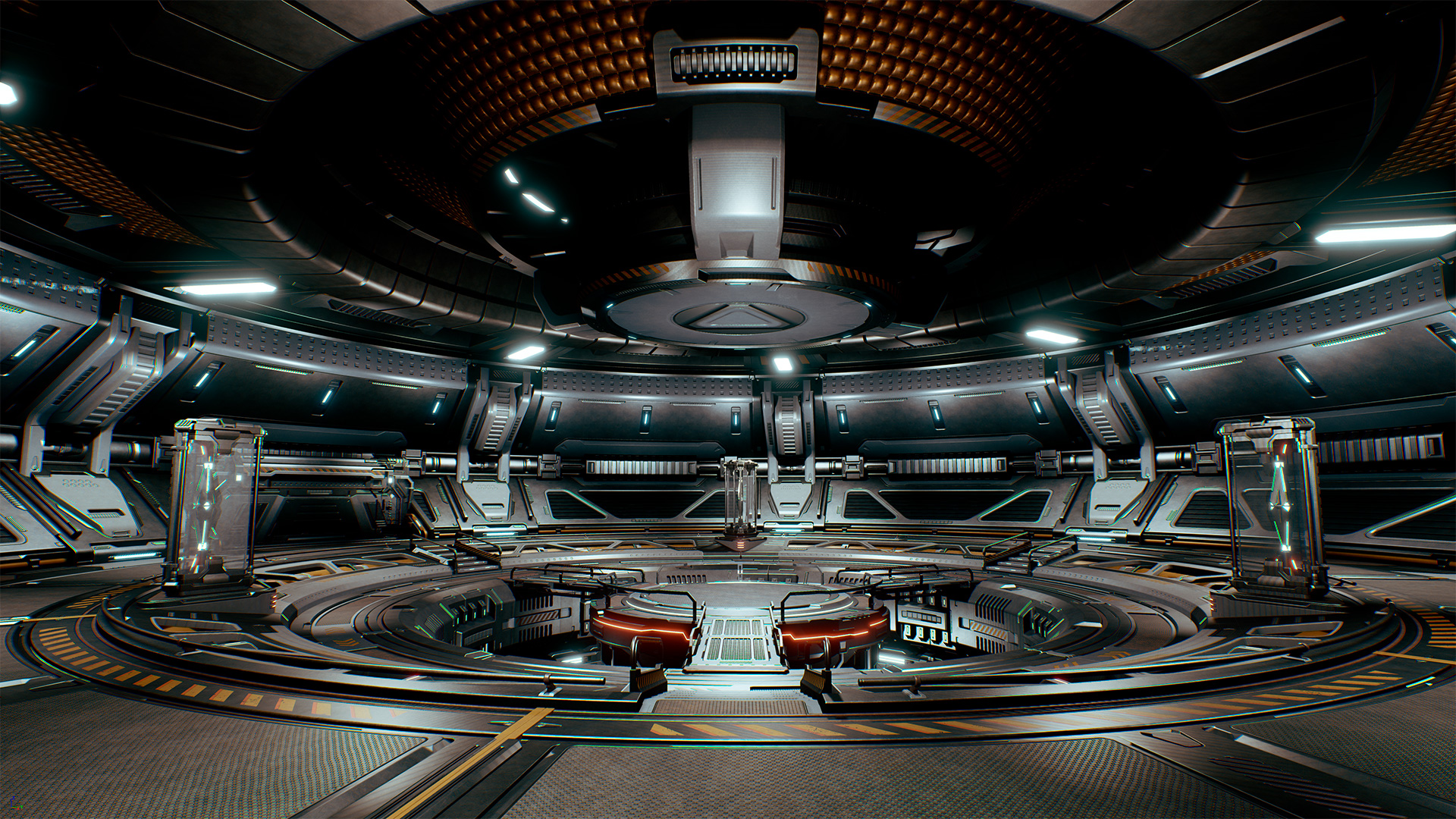Scifi Hangar Scene