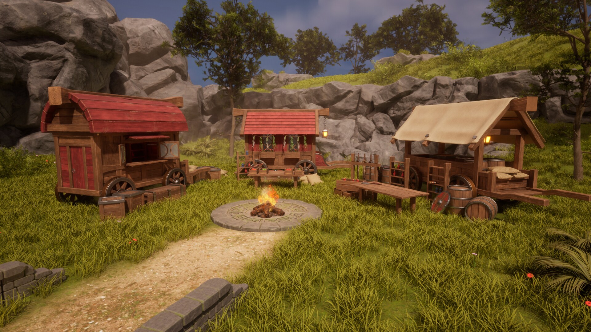 Traders Wagons in Environments UE Marketplace