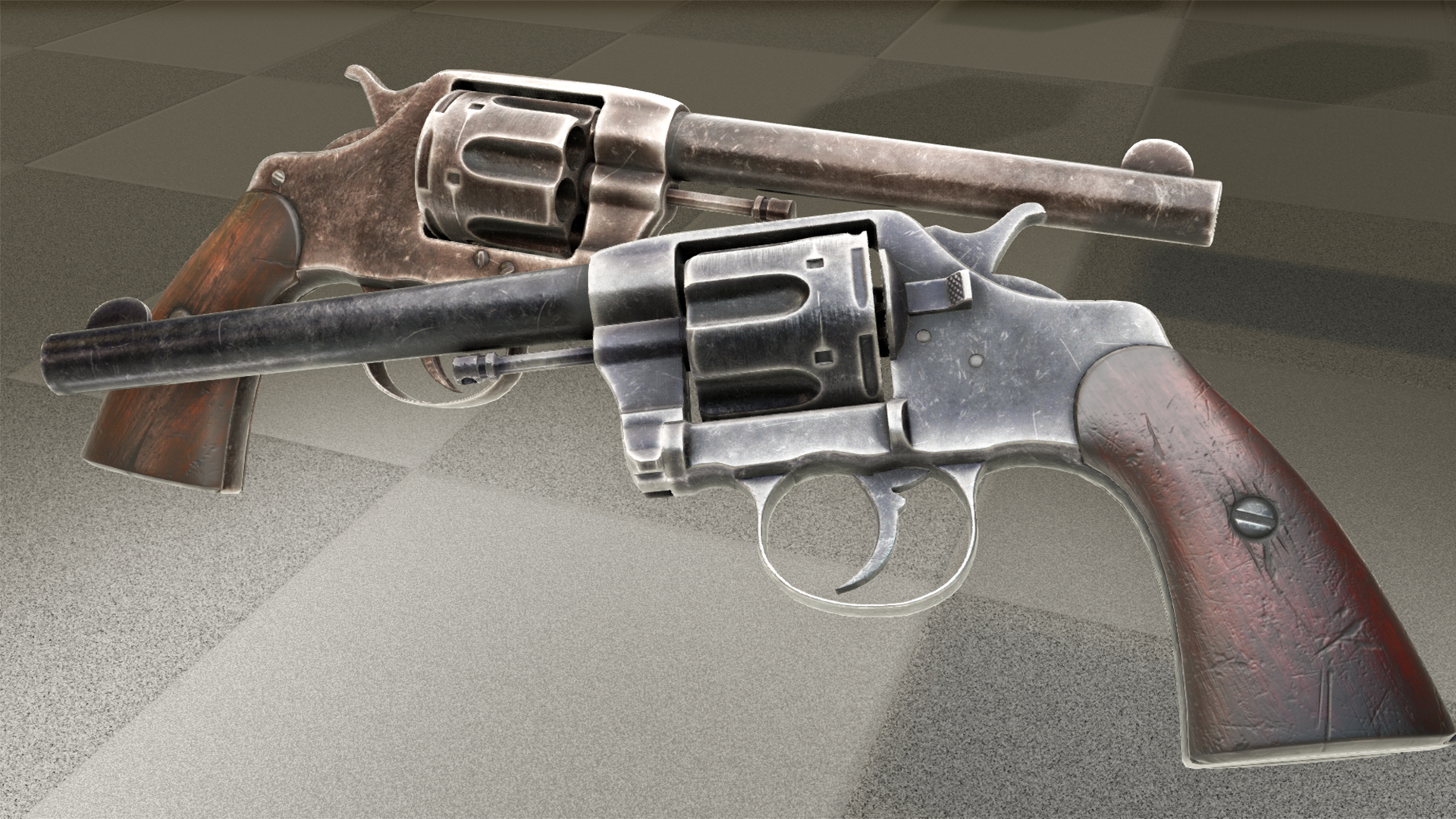 Animated Double Action Revolver