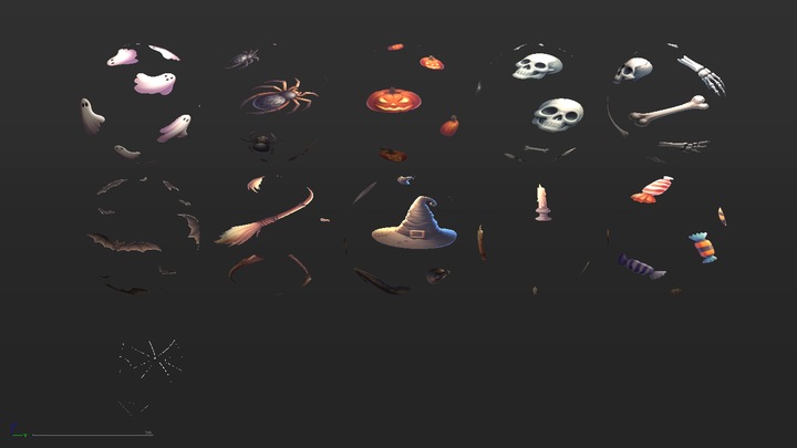 Hand Painted Textures - Vol 104 - Halloween