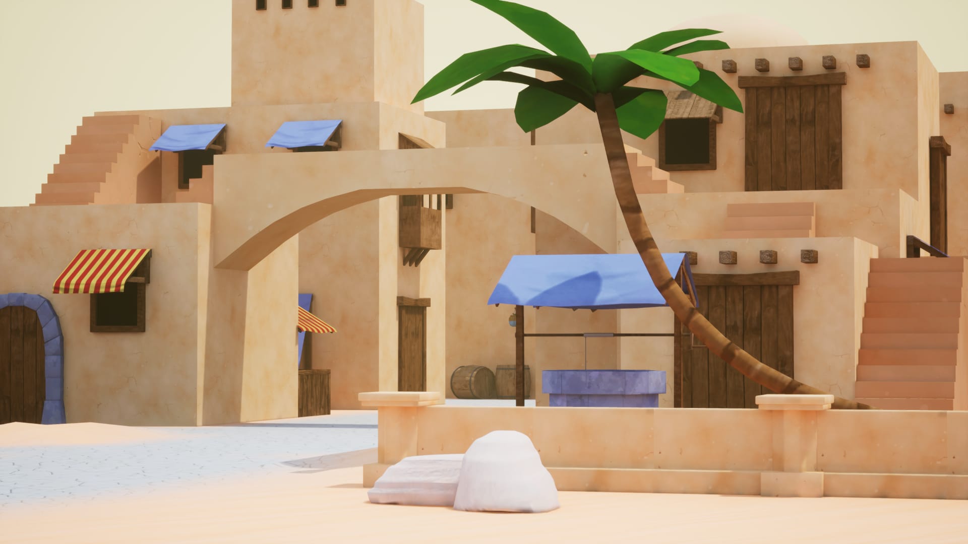 Stylized Desert Village