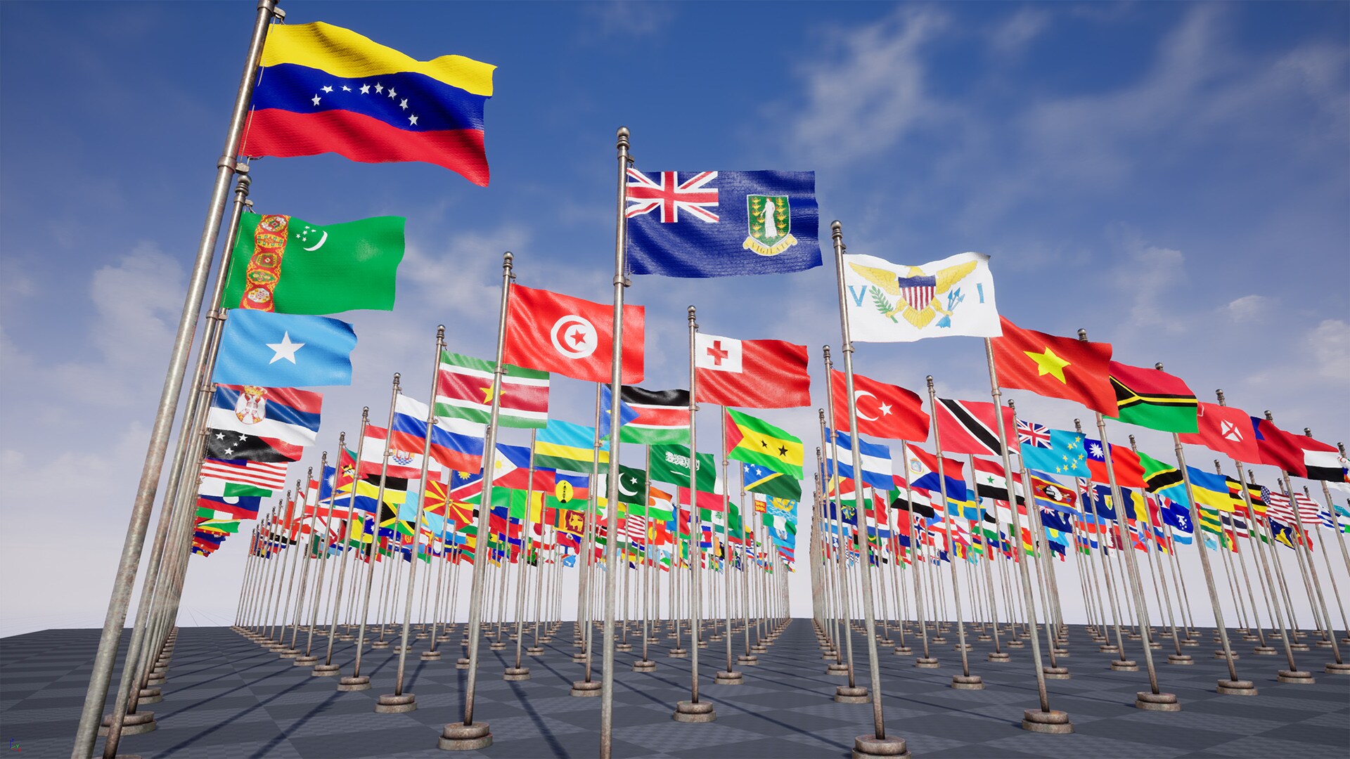 Flags Package / 250+ Flags in Props UE Marketplace