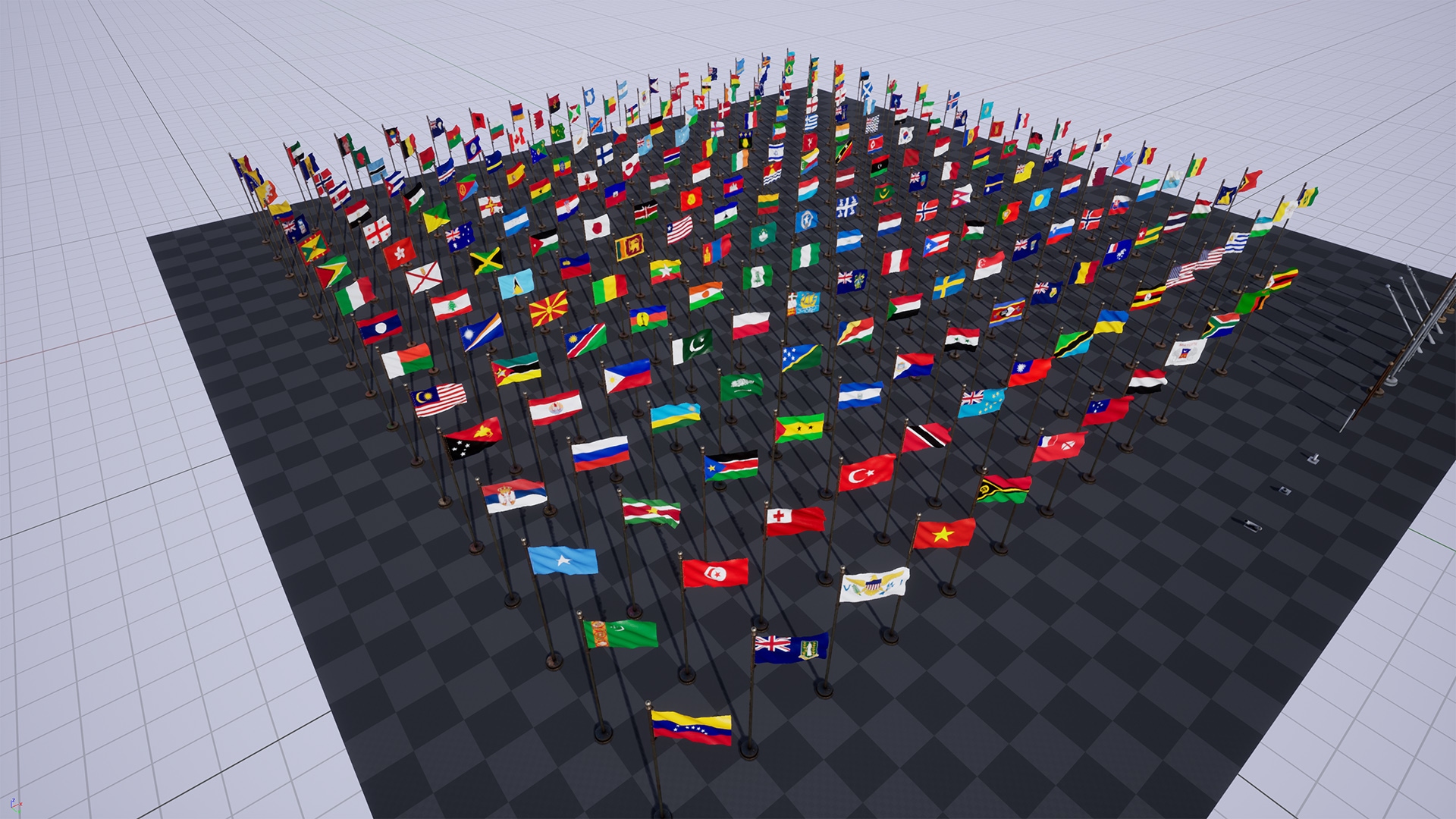 Flags Package / 250+ Flags in Props UE Marketplace