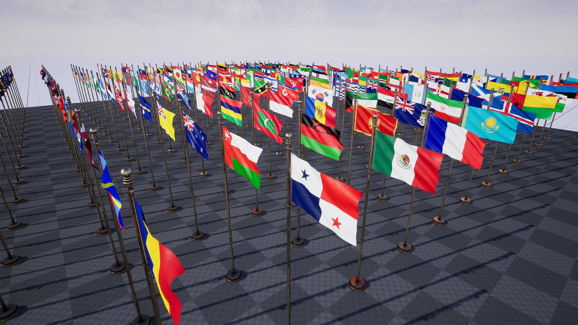 Flags Package / 250+ Flags in Props UE Marketplace