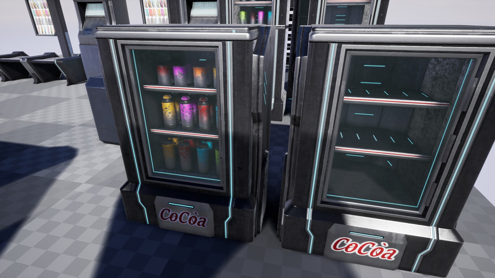 Cyberpunk Vending Machine ATM UE 