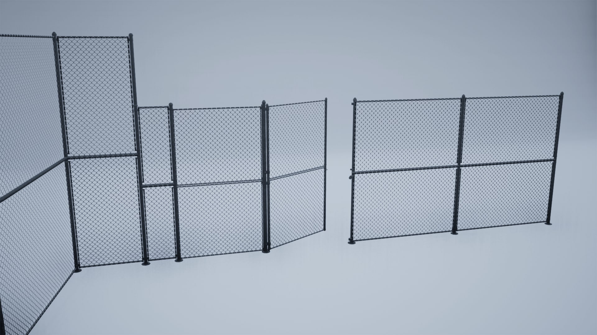 Modular Chain Link Fences in Props - UE Marketplace