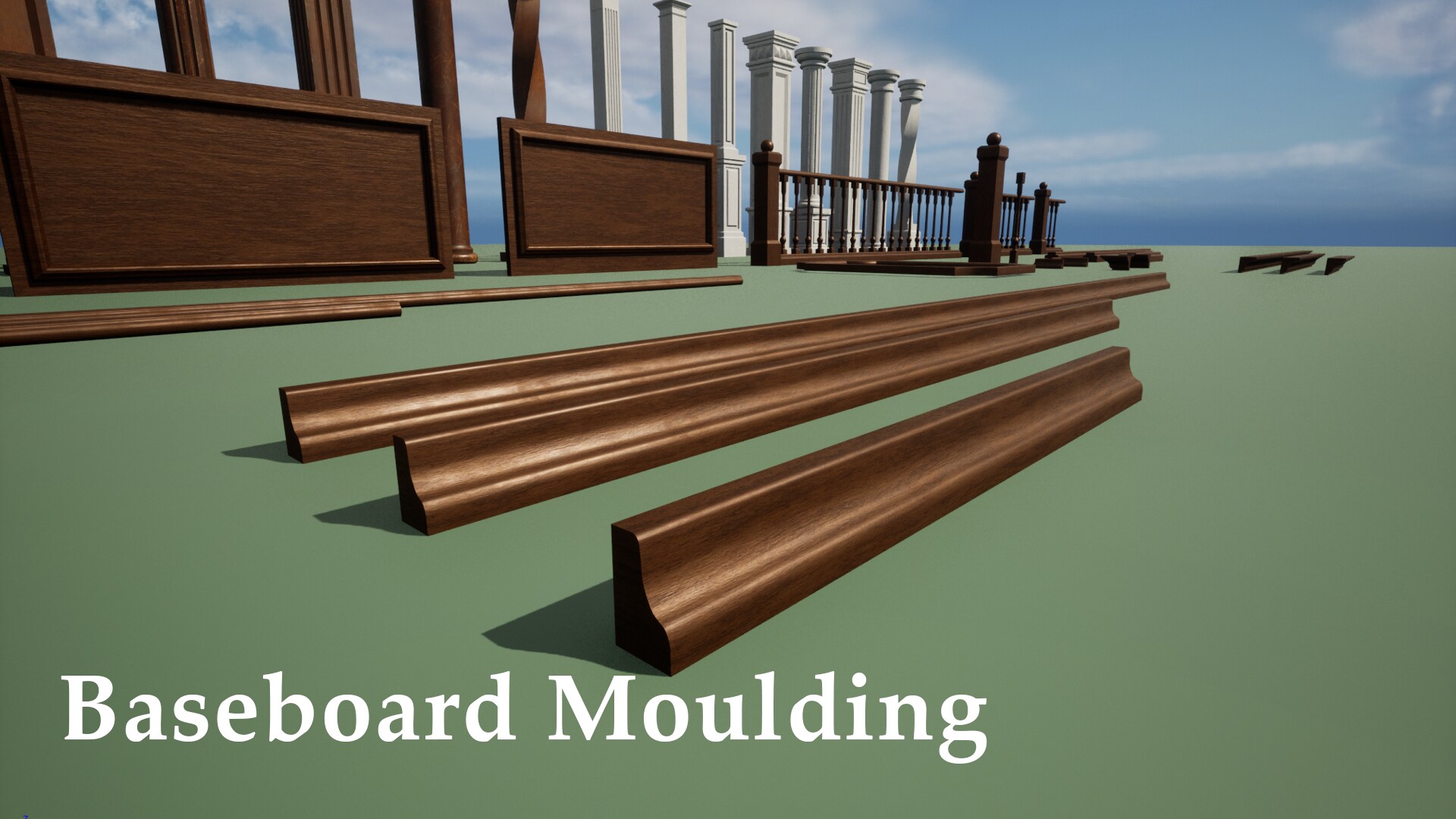 Pillars, Panels, Moulding, Trim and more in Props UE Marketplace