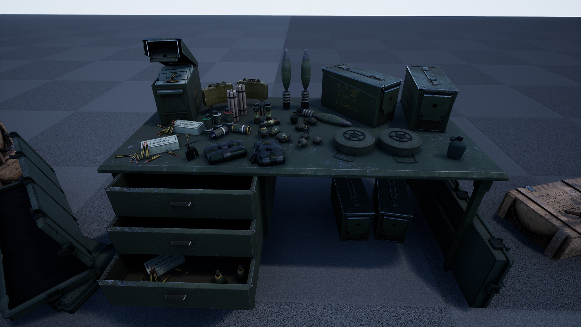 Knives, Explosives, and Ammunition - Military Props Pack