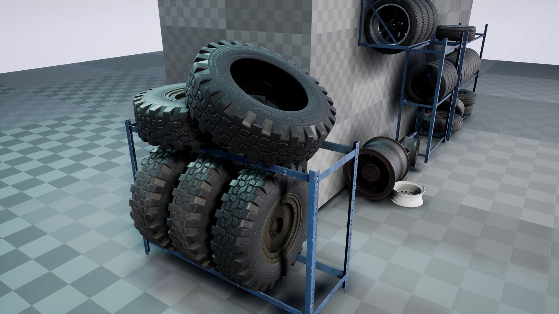 Wheels + Car Parts Pack in Props UE Marketplace