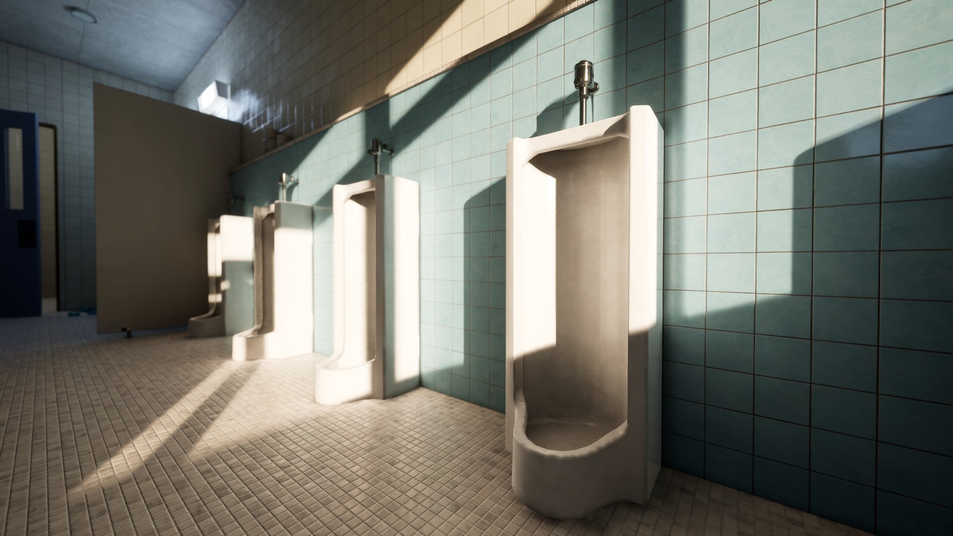 在环境创建的Japanese School Restroom For Visual Novels and Games 虚幻引擎商城