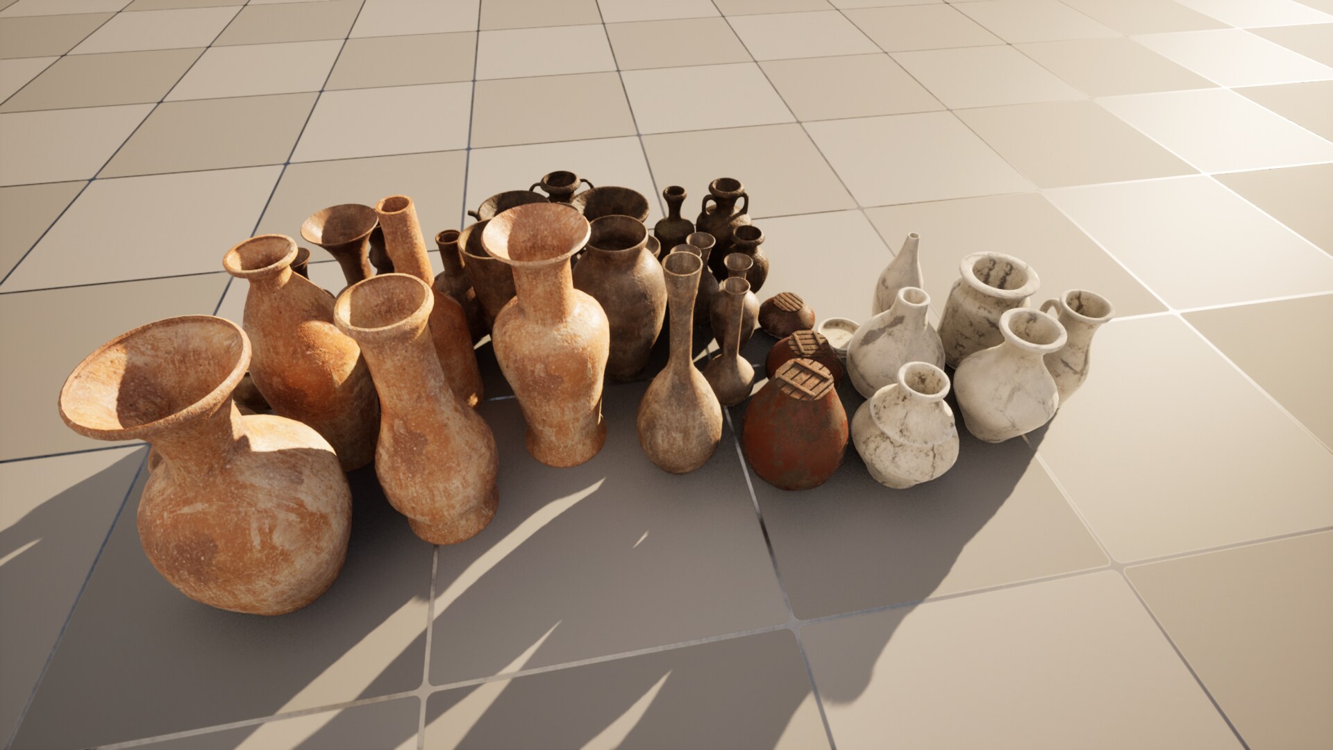 Vases Set in Props UE Marketplace