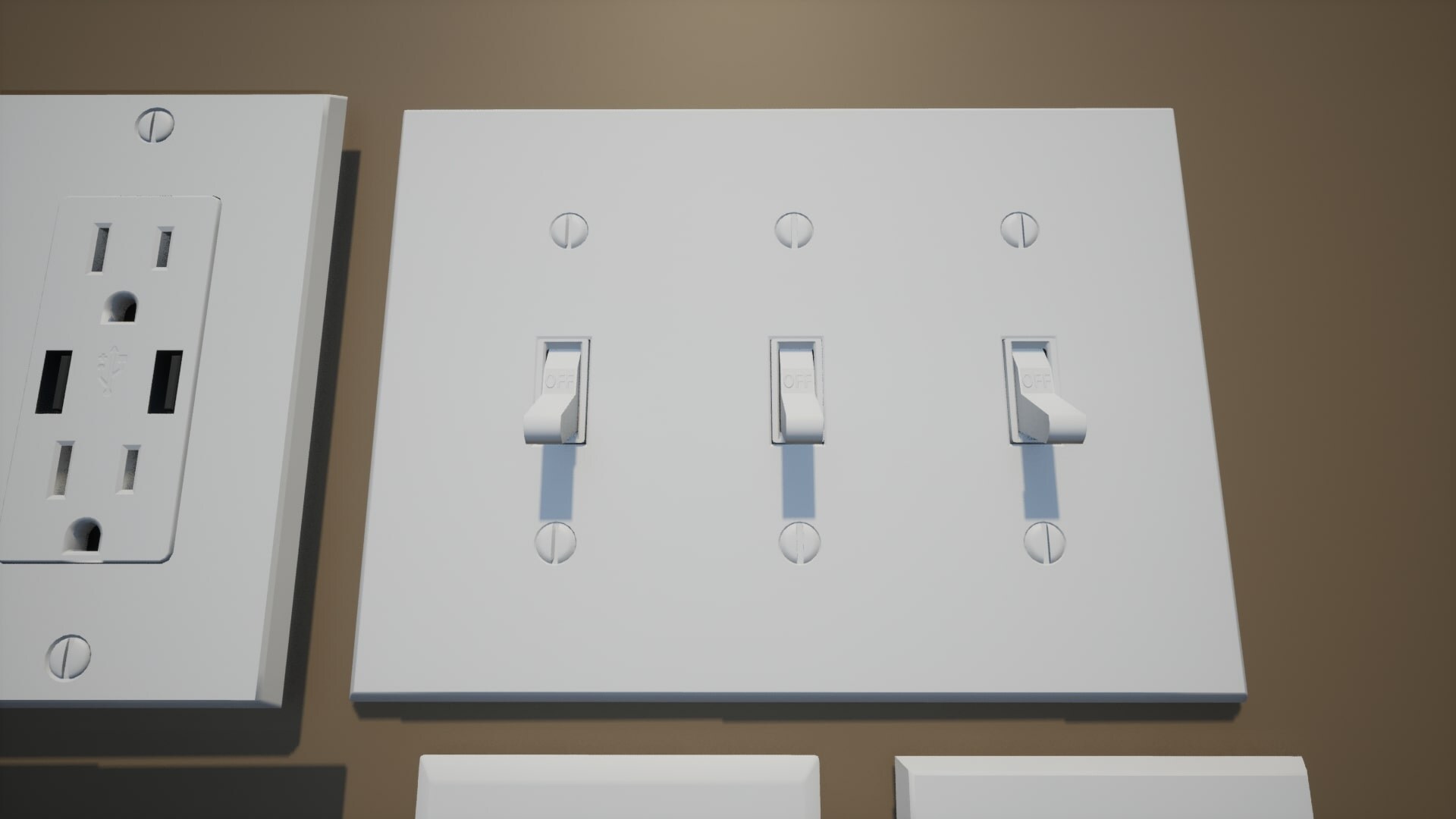 Light switches and outlets collection (NA) in Props UE Marketplace