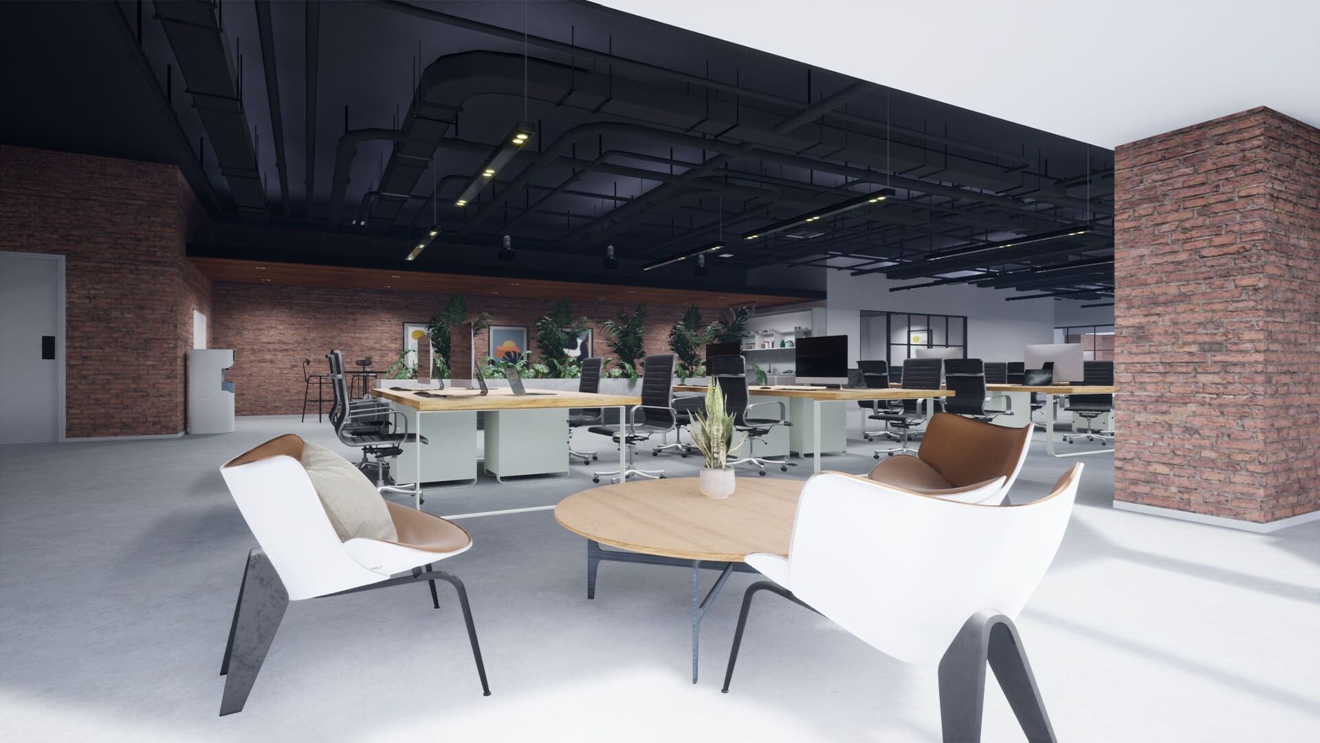 在建筑可视化创建的Industrial Office - 虚幻引擎商城