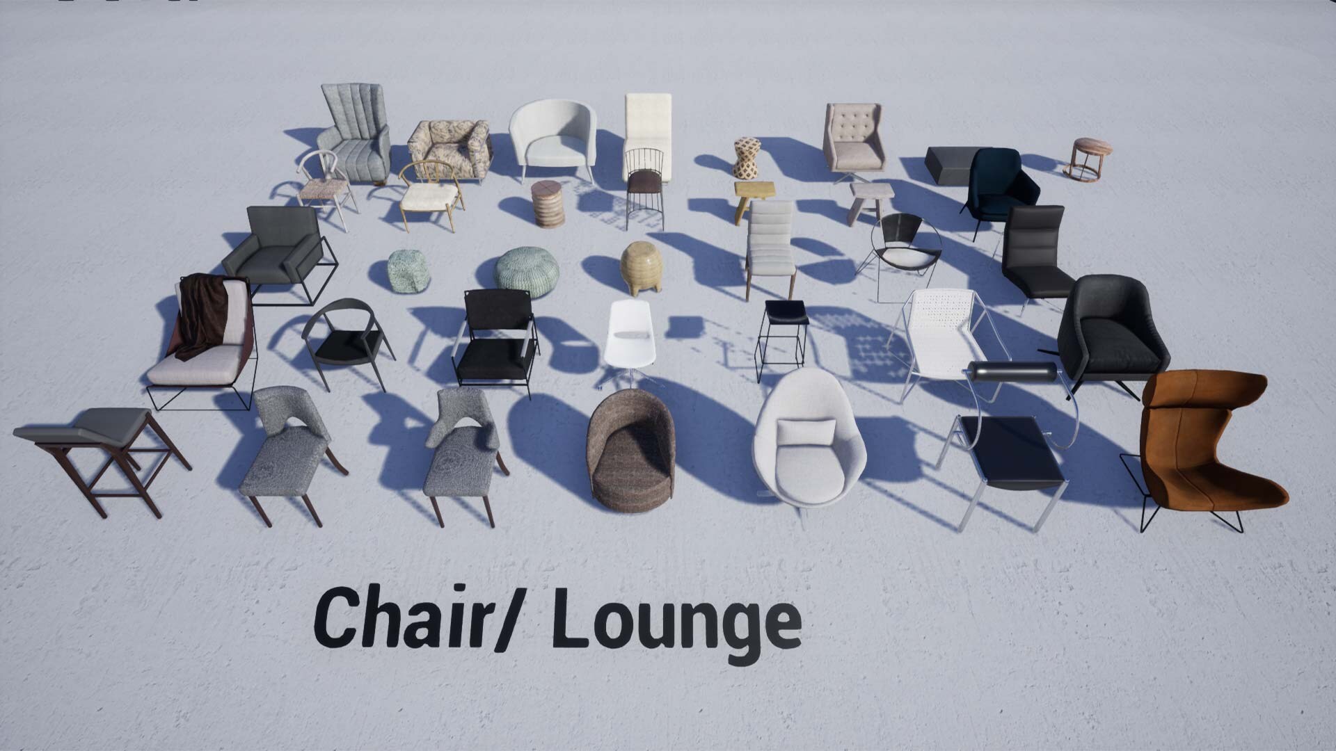 Furniture and Fixture Pack With 322 MESHES in Architectural