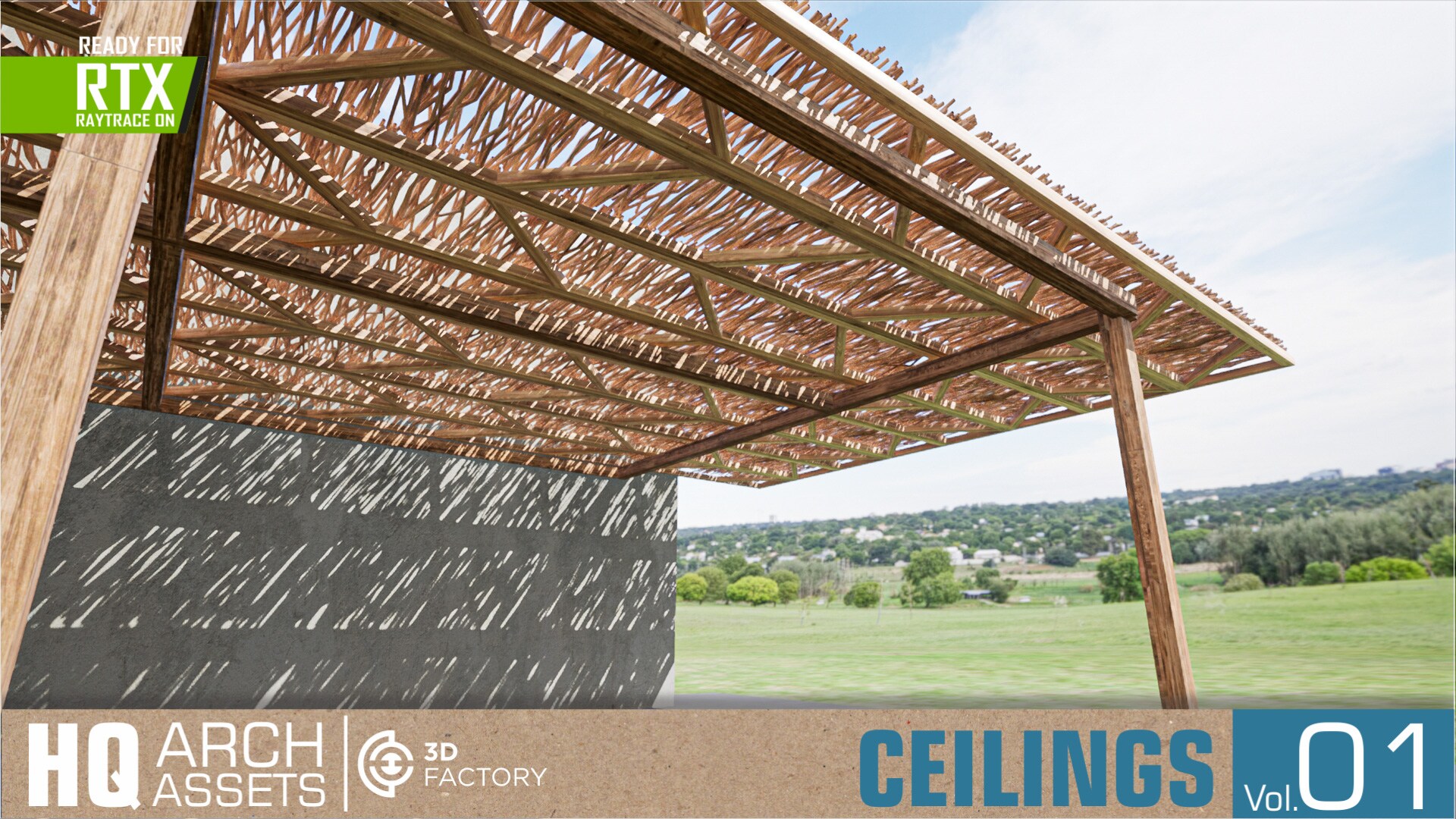 Ceiling Visualization HQ Ceilings Vol. 1 in Architectural Visualization - UE Marketplace