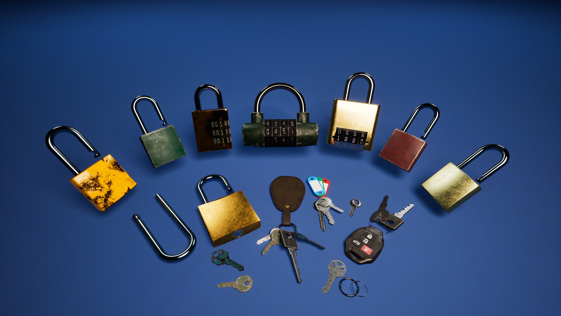Locks and Keys in Props UE Marketplace