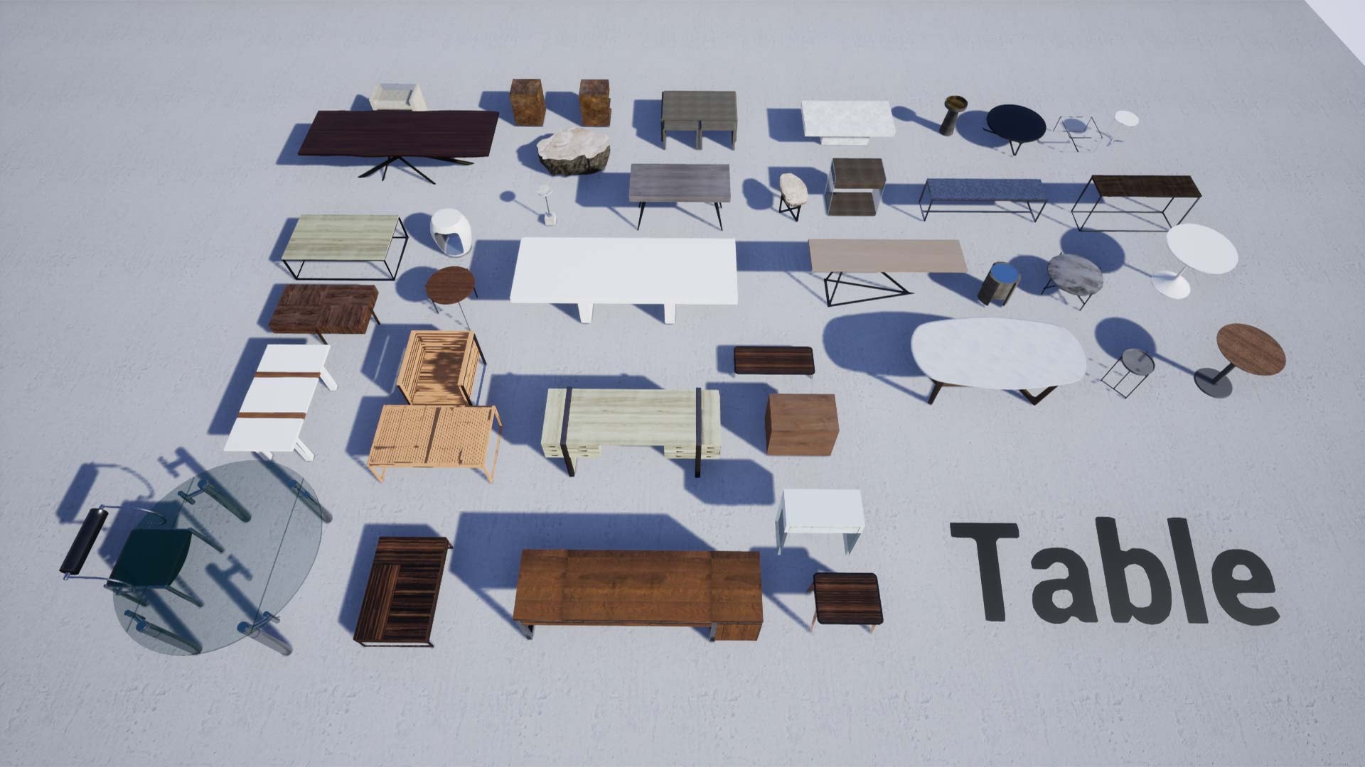 Furniture and Fixture Pack With 322 MESHES in Architectural Visualization UE Marketplace