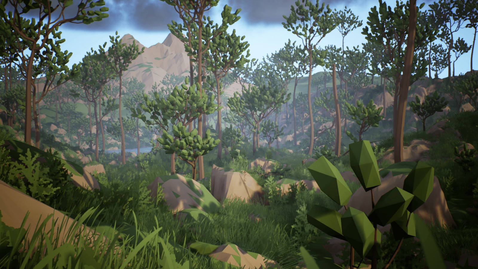 olberts low poly: temperate forest