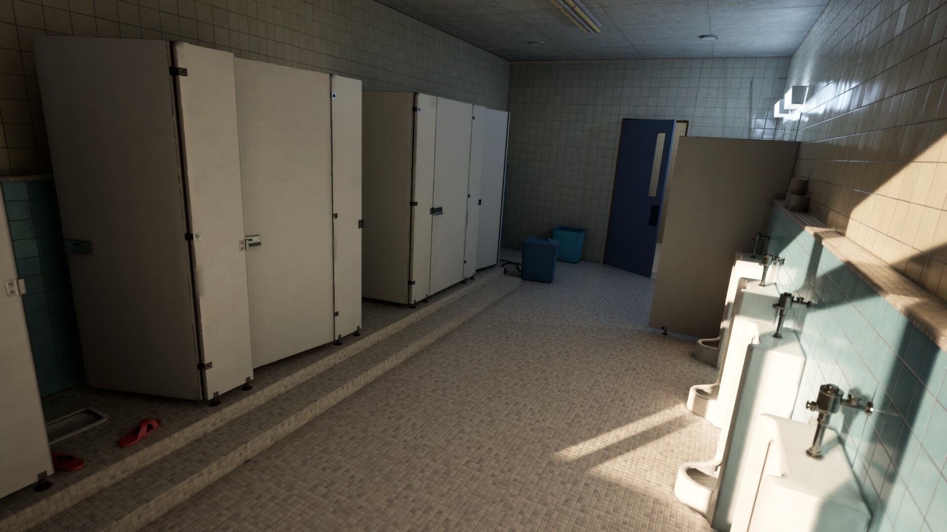 在环境创建的Japanese School Restroom For Visual Novels and Games 虚幻引擎商城