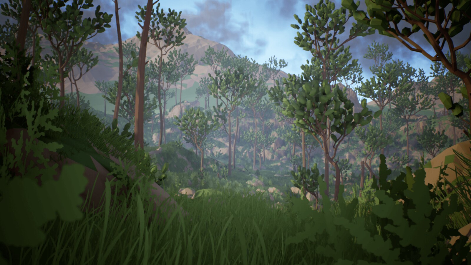 olberts low poly: temperate forest