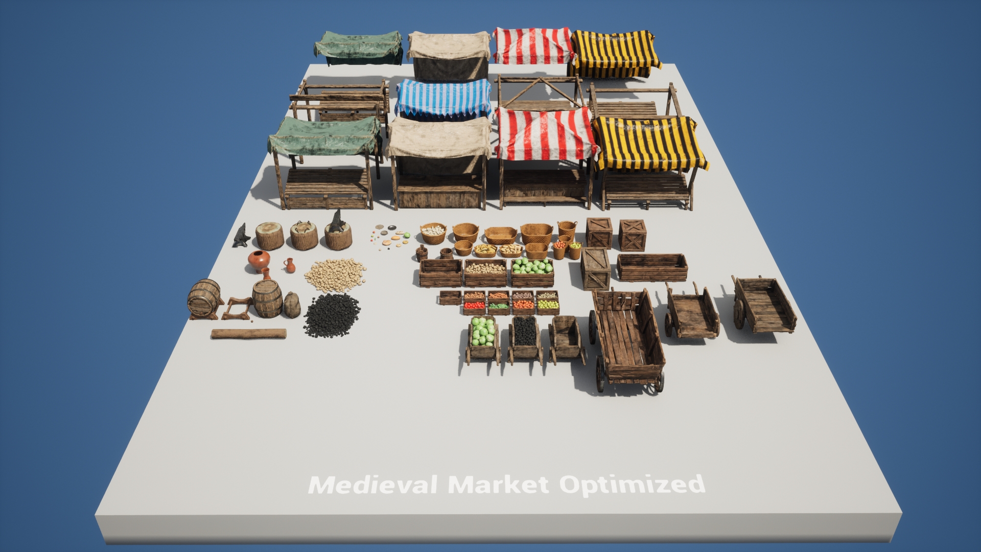 Medieval Market Optimized | Props