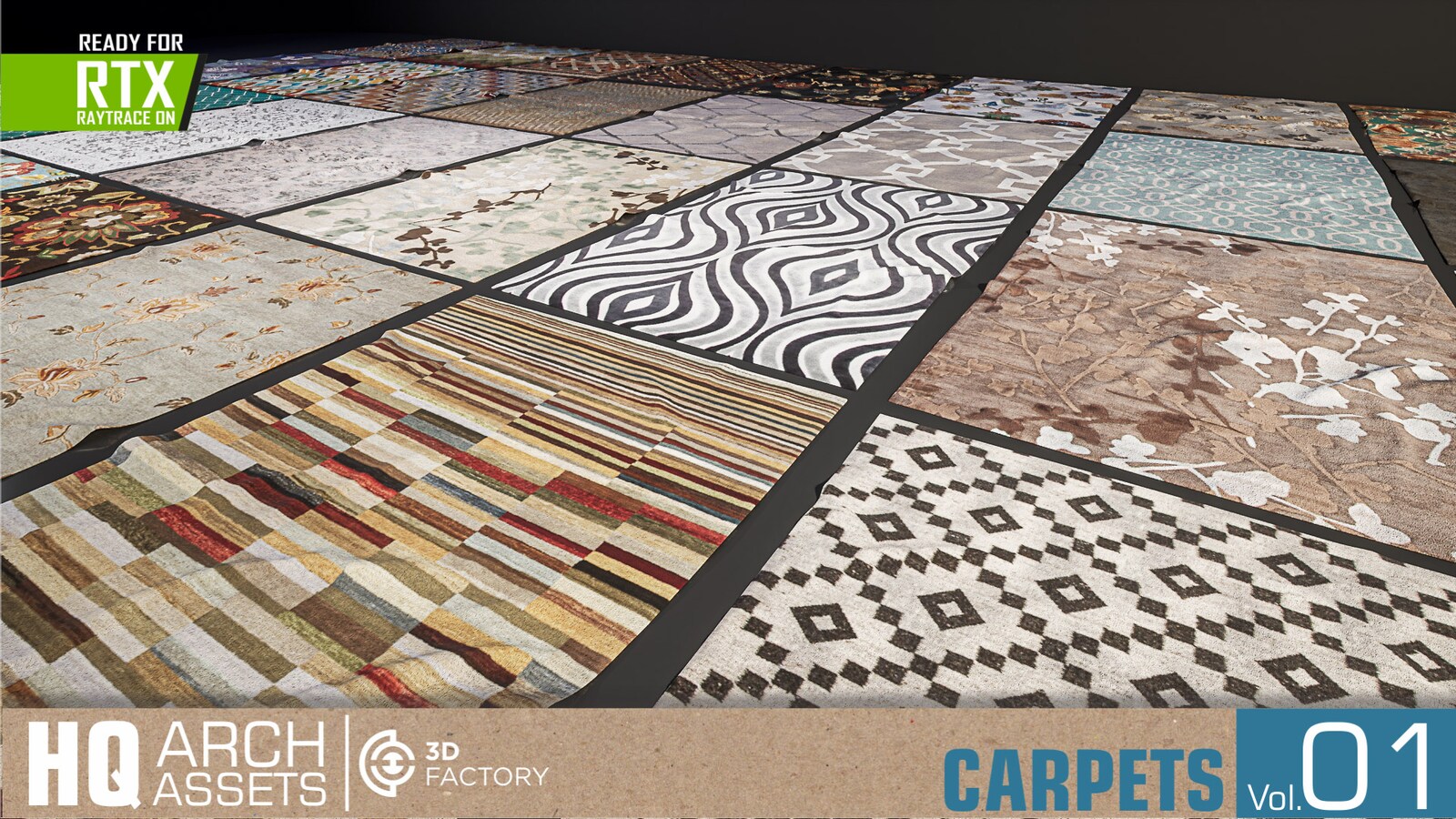 HQ Carpets Vol. 1 in Architectural Visualization UE Marketplace