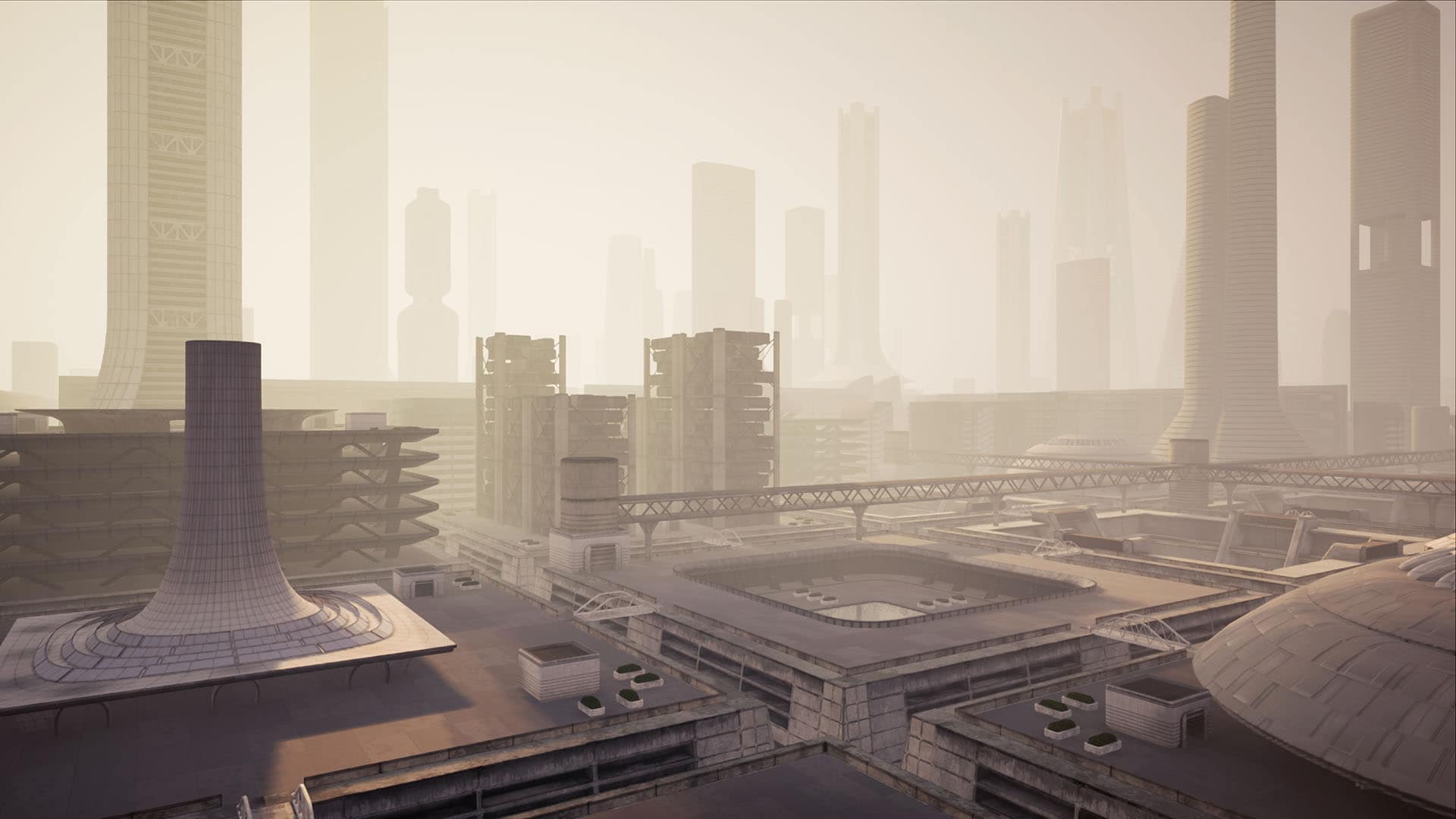 Sci-Fi Megacity in Environments UE Marketplace
