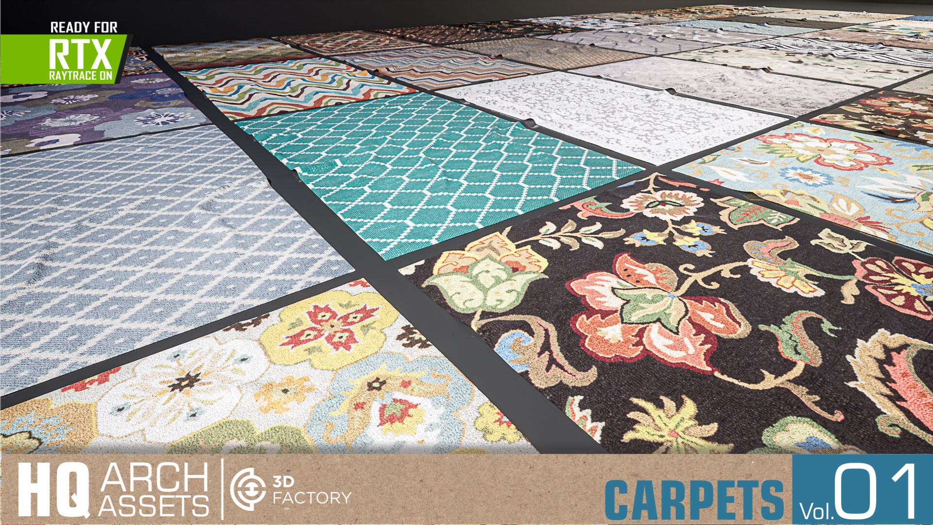 HQ Carpets Vol. 1 in Architectural Visualization UE Marketplace