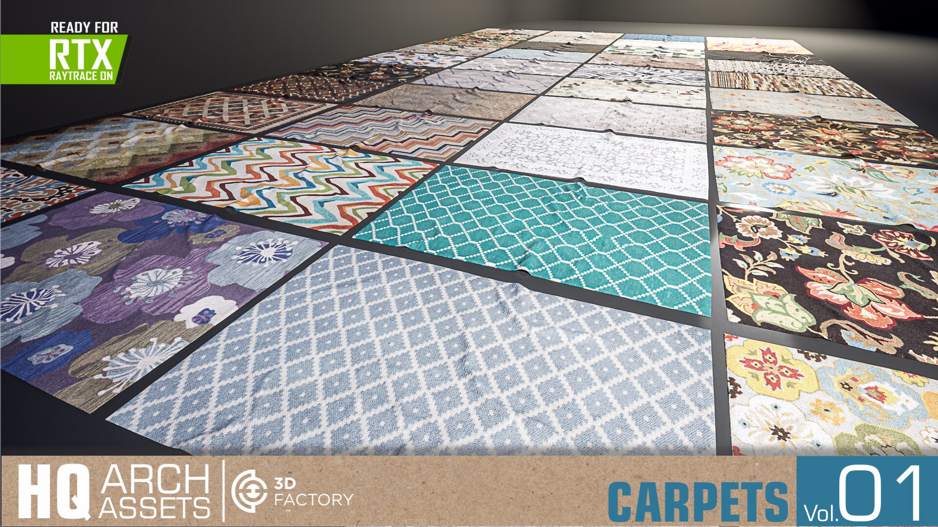 HQ Carpets Vol. 1 in Architectural Visualization UE Marketplace