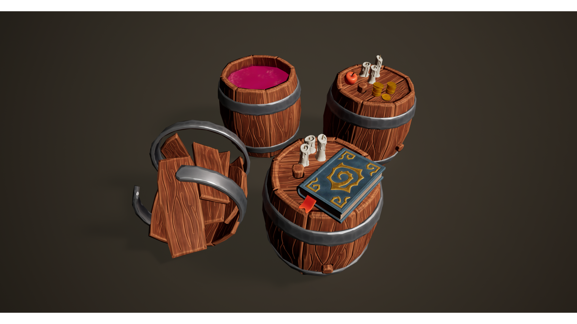 Medieval Stylized 3D Props medieval-stylized-3d-props