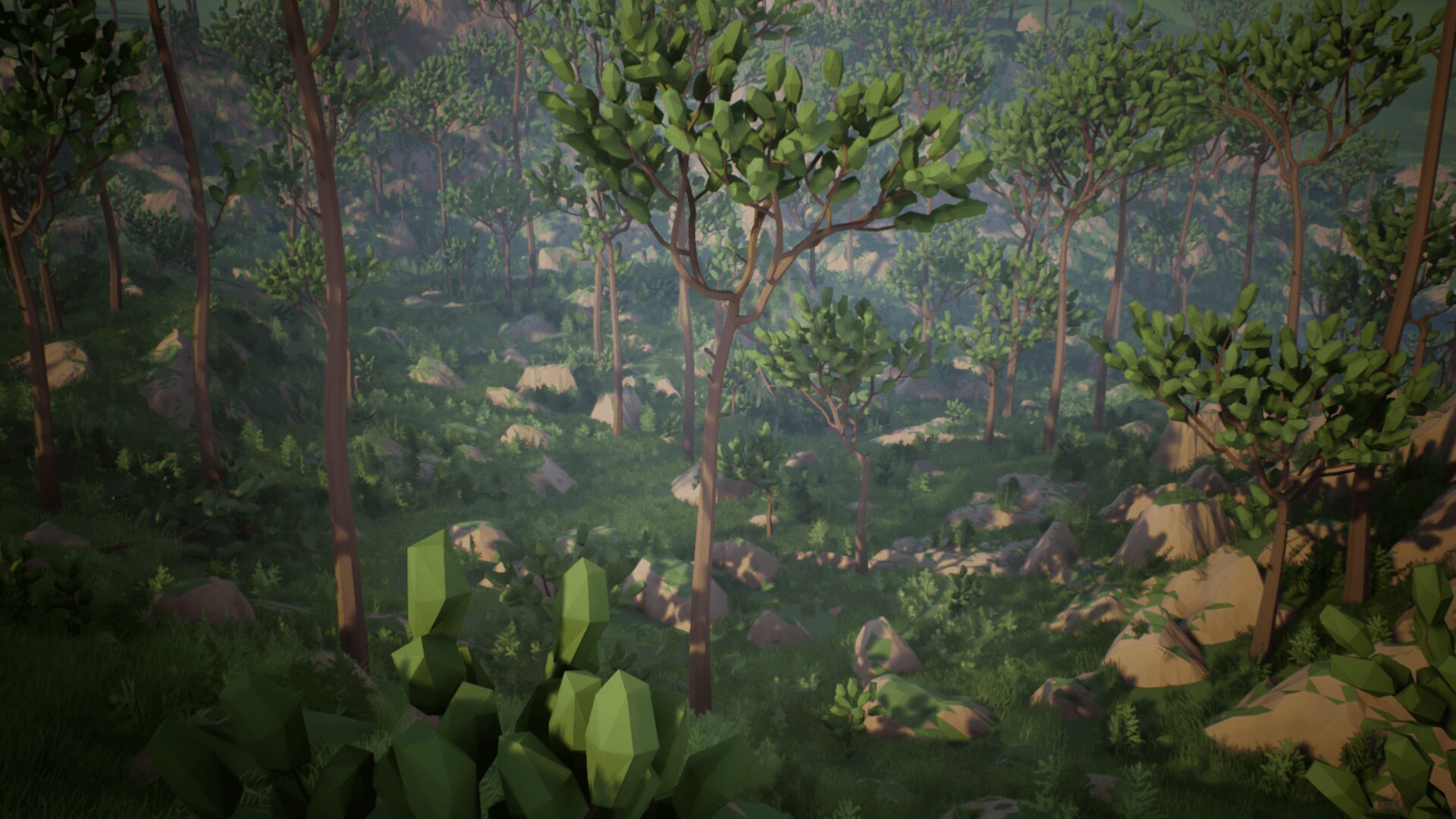Olbert's Low Poly: Temperate Forest in Environments - UE Marketplace