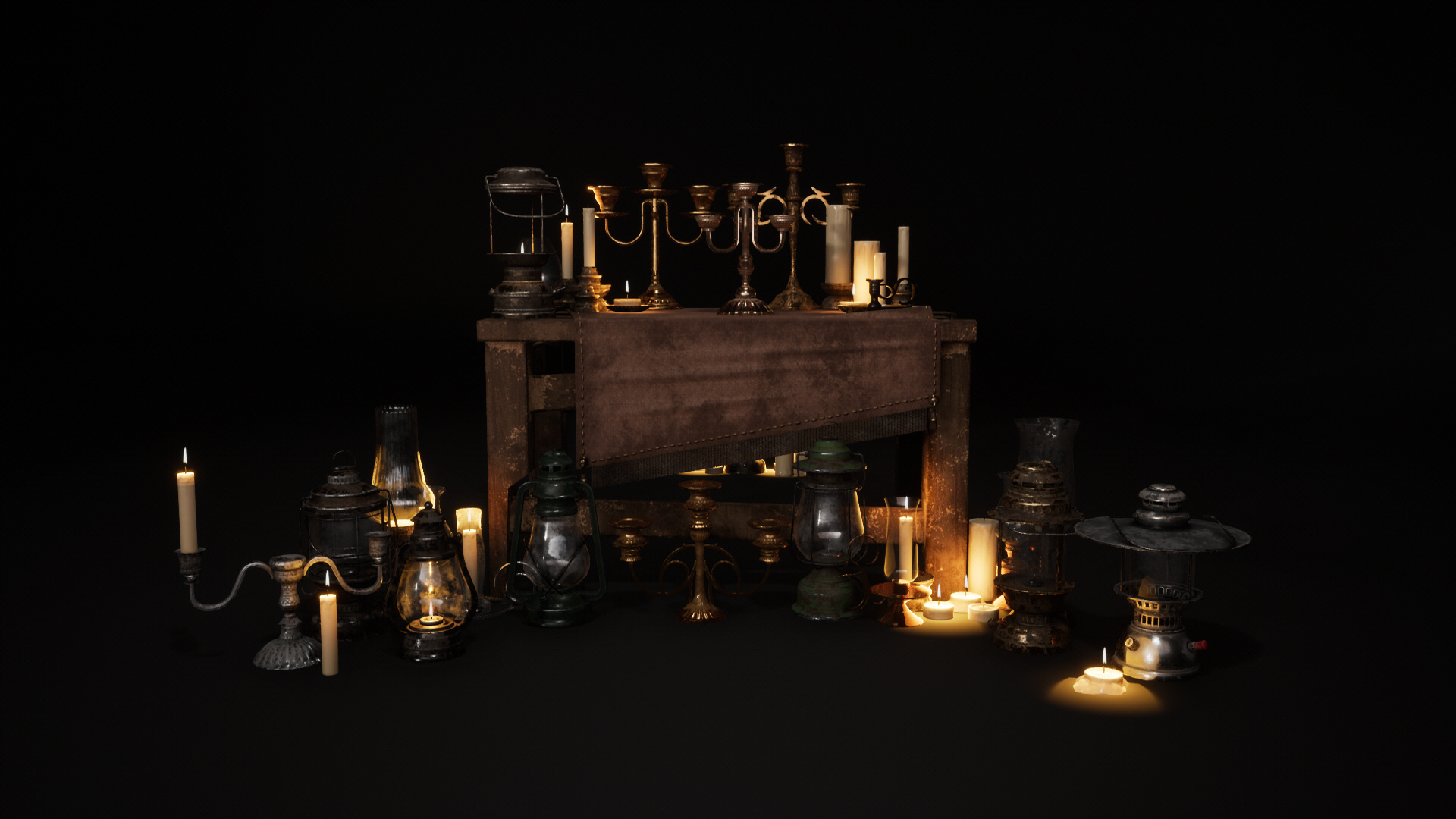 Gothic Antique Lamp v.01