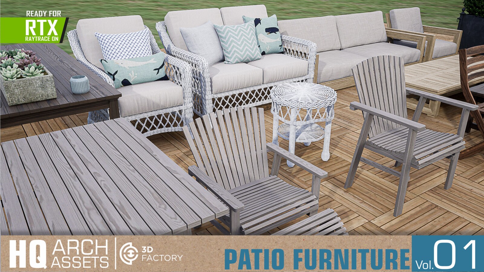 Hq Patio Furniture Vol 1 In Architectural Visualization Ue Marketplace