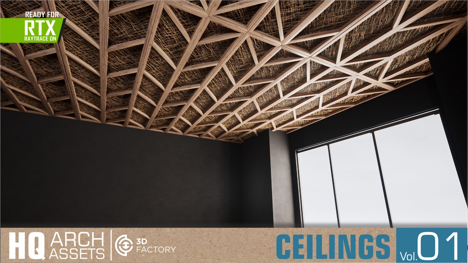 HQ Ceilings Vol. 1 in Architectural Visualization - UE Marketplace